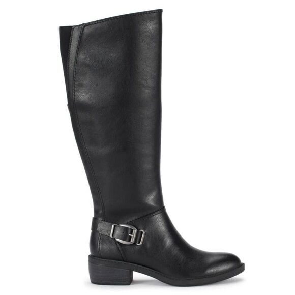 BARETRAPS Sasson Tall Black Leather Riding Boot Size 9M-WC - Picture 1 of 9